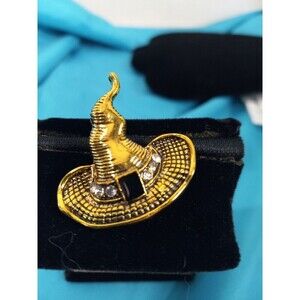 1 Pc Witch Ghost Hat Brooch Pin Funny Party Jewelry. 1.3ins tall